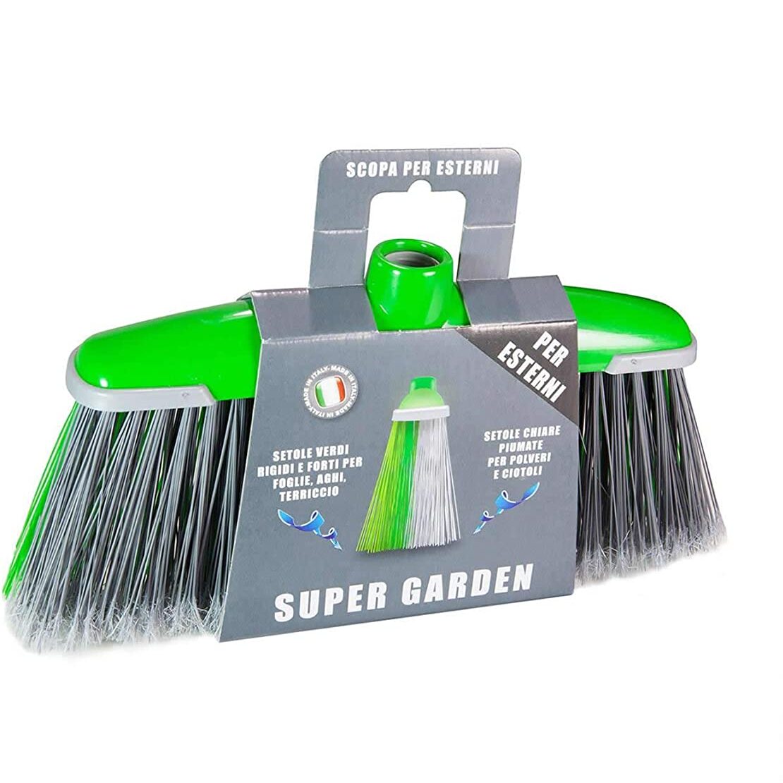 Set Scopa E Paletta Con Manico Lungo - 122 Cm - Per Interni Ed Esterni - Foto 6